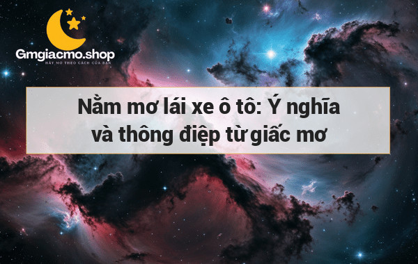 Nằm mơ lái xe ô tô: Ý nghĩa và thông điệp từ giấc mơ