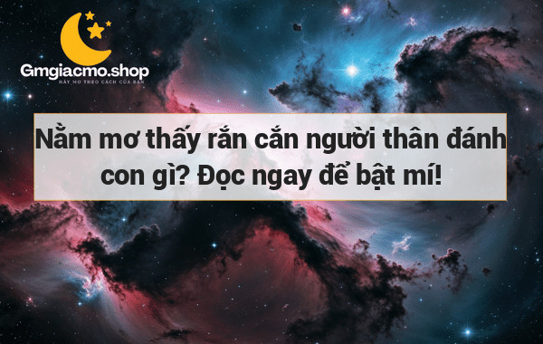 Nằm mơ thấy rắn cắn người thân đánh con gì? Đọc ngay để bật mí!