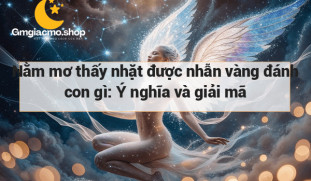 Nằm mơ thấy nhặt được nhẫn vàng đánh con gì: Ý nghĩa và giải mã