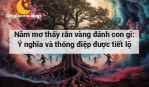 Nằm mơ thấy rắn vàng đánh con gì: Ý nghĩa và thông điệp được tiết lộ