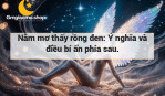 Nằm mơ thấy rồng đen: Ý nghĩa và điều bí ẩn phía sau.